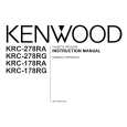 Cover page of KENWOOD KRC-178RA Owner's Manual