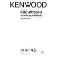 Cover page of KENWOOD KDC-W7534U Owner's Manual