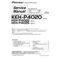 Cover page of PIONEER KEH-P4020/XM/UC Service Manual