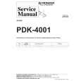 Cover page of PIONEER PDK-4001/WL Service Manual