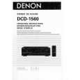 Cover page of DENON DCD-1560 Owner's Manual