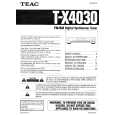 Cover page of TEAC TX4030 Owner's Manual
