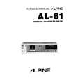 Cover page of ALPINE AL-61 Service Manual