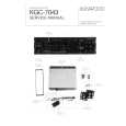 Cover page of KENWOOD KGC-7043 Service Manual