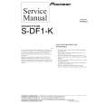 Cover page of PIONEER S-DF1-K Service Manual