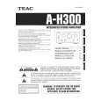 Cover page of TEAC A-H300 Owner's Manual