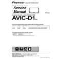 Cover page of PIONEER AVIC-D1/UC Service Manual