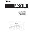 Cover page of TEAC MCX1R Owner's Manual