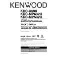 Cover page of KENWOOD KDC-MP632U Owner's Manual