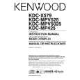 Cover page of KENWOOD KDC-X579 Owner's Manual