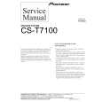 Cover page of PIONEER CS-T7100 Service Manual