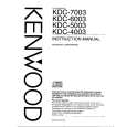 Cover page of KENWOOD KDC4003 Owner's Manual