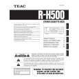 Cover page of TEAC RH500 Owner's Manual