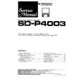 Cover page of PIONEER SD-P4003 Service Manual