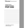 Cover page of PIONEER PDP-S50 Owner's Manual