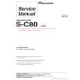 Cover page of PIONEER S-C80/SXTW/EW5 Service Manual