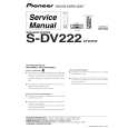Cover page of PIONEER S-DV222/XTW/EW Service Manual