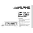 Cover page of ALPINE CDA7850R Owner's Manual