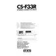 Cover page of AKAI CS-F33R Owner's Manual