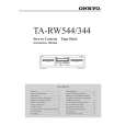 Cover page of ONKYO TARW344 Owner's Manual