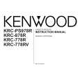 Cover page of KENWOOD KRC-778R Owner's Manual
