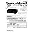 Cover page of TECHNICS RSBX727 Service Manual