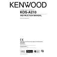 Cover page of KENWOOD KOS-A210 Owner's Manual