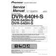 Cover page of PIONEER DVR640 Service Manual