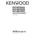 Cover page of KENWOOD KVT-837DVD Owner's Manual