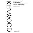 Cover page of KENWOOD KR-V7010 Owner's Manual