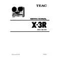 Cover page of TEAC X3R Service Manual