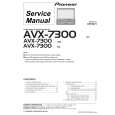 Cover page of PIONEER AVX-7300 Owner's Manual