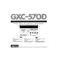 Cover page of AKAI GXC-570D Owner's Manual
