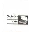 Cover page of TECHNICS SL-1400 Owner's Manual