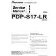 Cover page of PIONEER PDP-S17-LR/XIN1/WL Service Manual
