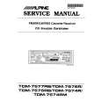 Cover page of ALPINE TDM7576R Service Manual