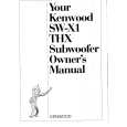 Cover page of KENWOOD SW-X1 Owner's Manual