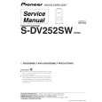Cover page of PIONEER S-DV252SW/XCN5 Service Manual