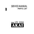 Cover page of AKAI AM-2200 Service Manual