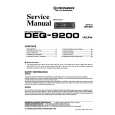 Cover page of PIONEER DEQ9200 Service Manual