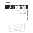 Cover page of TEAC A-H300MII Owner's Manual
