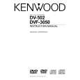 Cover page of KENWOOD XD-DV502 Owner's Manual