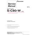 Cover page of PIONEER S-C80-W/SXTW/EW5 Service Manual