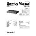 Cover page of TECHNICS SL-E10 Service Manual