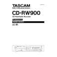 Cover page of TEAC CD-RW900 Owner's Manual