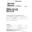 Cover page of PIONEER DV-515 Service Manual