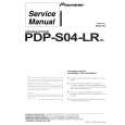 Cover page of PIONEER PDP-S04-LR Service Manual