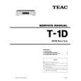 Cover page of TEAC T-1D Service Manual