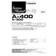 Cover page of PIONEER A-400 Service Manual