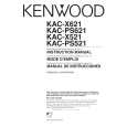 Cover page of KENWOOD KAC-X521 Owner's Manual